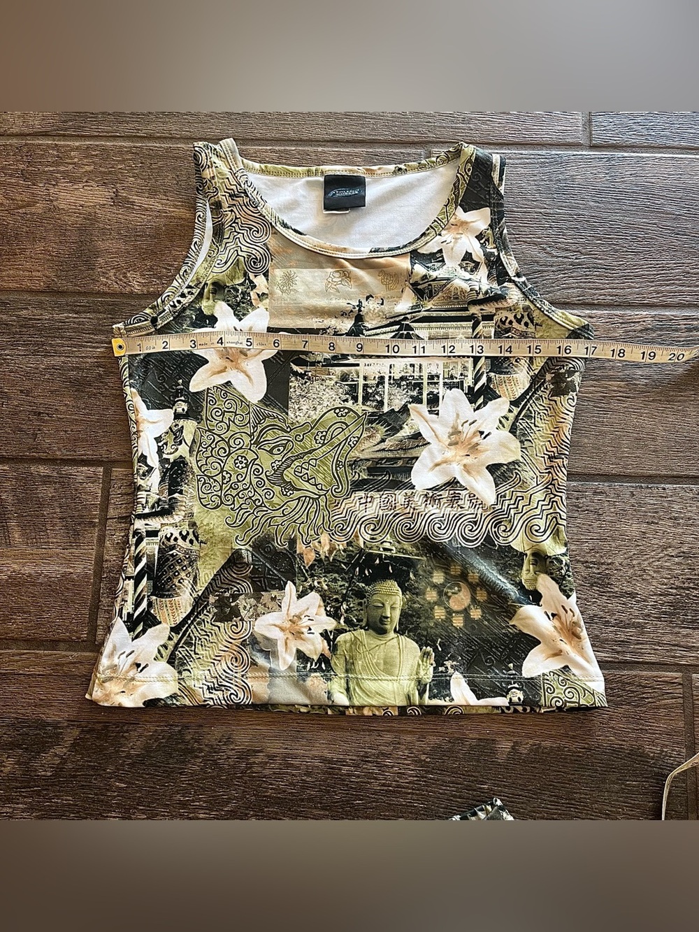 Athletic Works Athletic workout shorts and top Buddha and Flowers L - Picture 6 of 12
